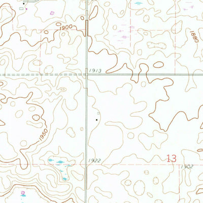 United States Geological Survey Lincoln Valley SW, ND (1960, 24000-Scale) digital map