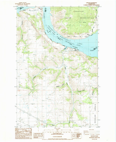 United States Geological Survey Lincoln, WA (1985, 24000-Scale) digital map