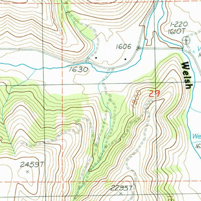 United States Geological Survey Lincoln, WA (1985, 24000-Scale) digital map