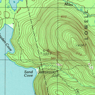 United States Geological Survey Lincoln West, ME (1988, 24000-Scale) digital map