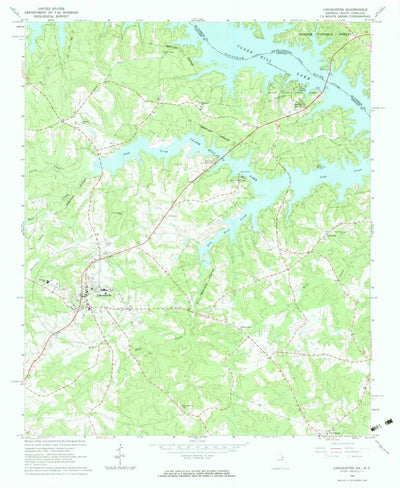 United States Geological Survey Lincolnton, GA-SC (1964, 24000-Scale) digital map