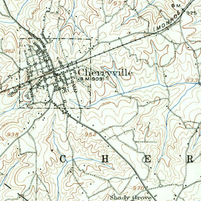 United States Geological Survey Lincolnton, NC (1909, 62500-Scale) digital map