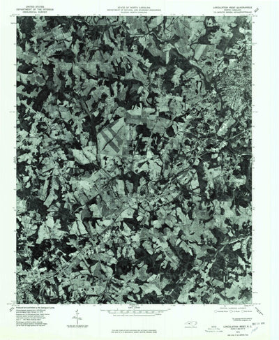 United States Geological Survey Lincolnton West, NC (1976, 24000-Scale) digital map