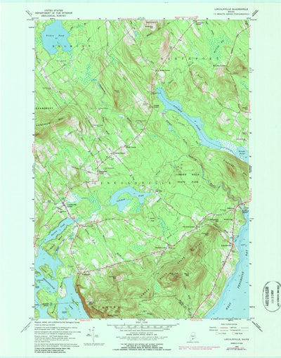 United States Geological Survey Lincolnville, ME (1960, 24000-Scale) digital map