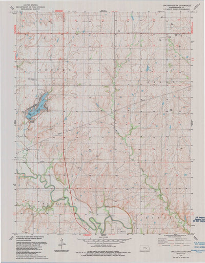 United States Geological Survey Lincolnville SW, KS (1989, 24000-Scale) digital map