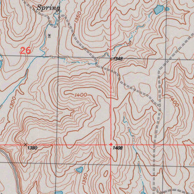 United States Geological Survey Lincolnville SW, KS (1989, 24000-Scale) digital map