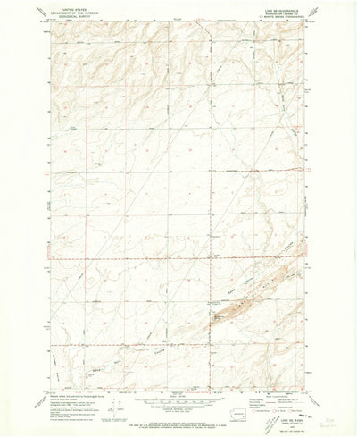 United States Geological Survey Lind SE, WA (1970, 24000-Scale) digital map
