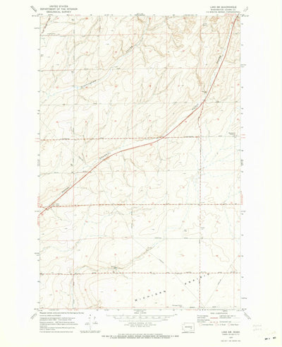 United States Geological Survey Lind SW, WA (1970, 24000-Scale) digital map