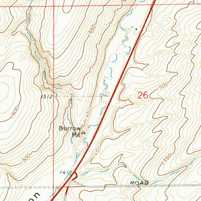 United States Geological Survey Lind SW, WA (1970, 24000-Scale) digital map