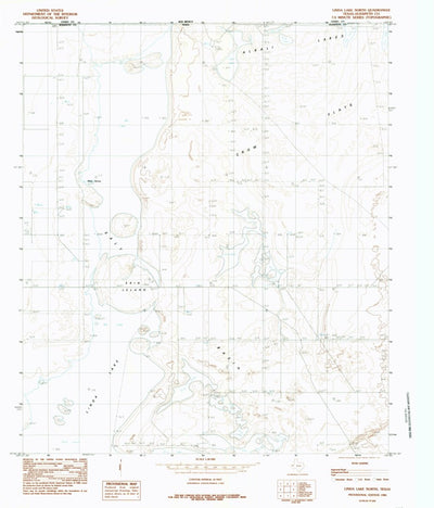 United States Geological Survey Linda Lake North, TX (1984, 24000-Scale) digital map