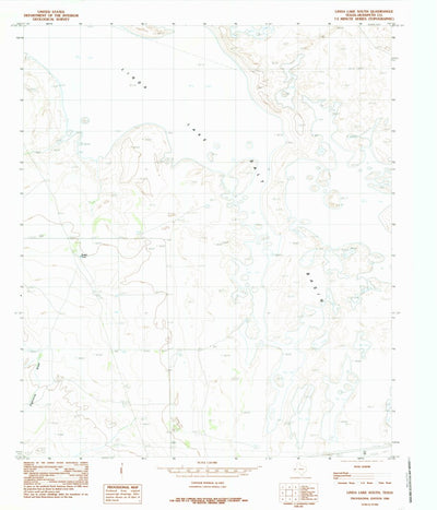 United States Geological Survey Linda Lake South, TX (1984, 24000-Scale) digital map