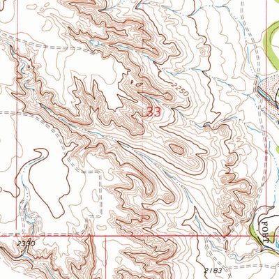 United States Geological Survey Lindeke Coulee, MT (1972, 24000-Scale) digital map