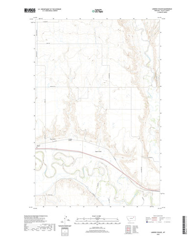 United States Geological Survey Lindeke Coulee, MT (2020, 24000-Scale) digital map