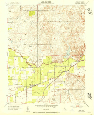 United States Geological Survey Linden, CA (1953, 24000-Scale) digital map
