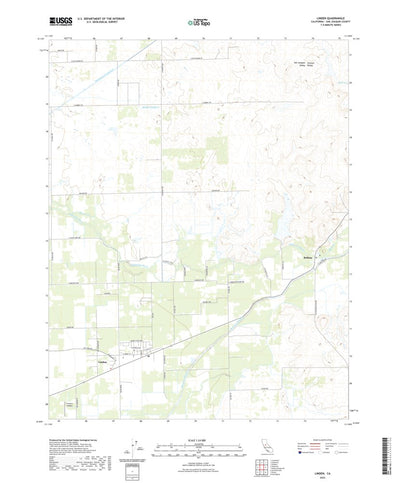 United States Geological Survey Linden, CA (2022, 24000-Scale) digital map