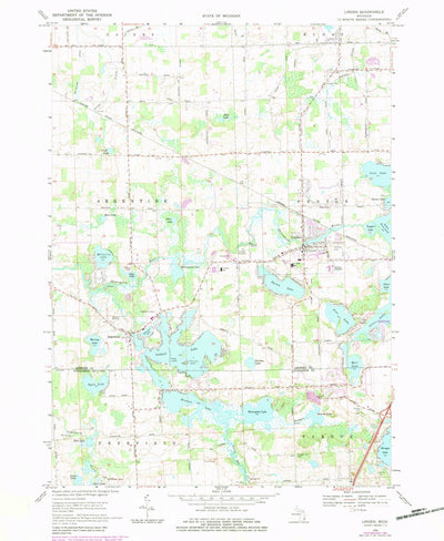 United States Geological Survey Linden, MI (1969, 24000-Scale) digital map