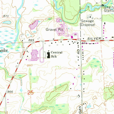 United States Geological Survey Linden, MI (1969, 24000-Scale) digital map