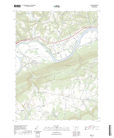 United States Geological Survey Linden, PA (2023, 24000-Scale) digital map