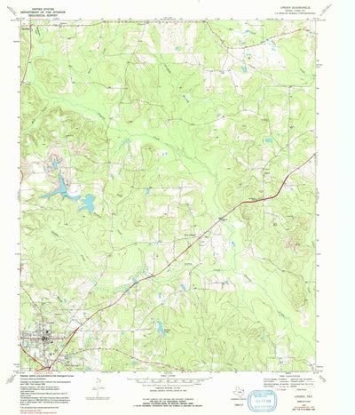 United States Geological Survey Linden, TX (1969, 24000-Scale) digital map