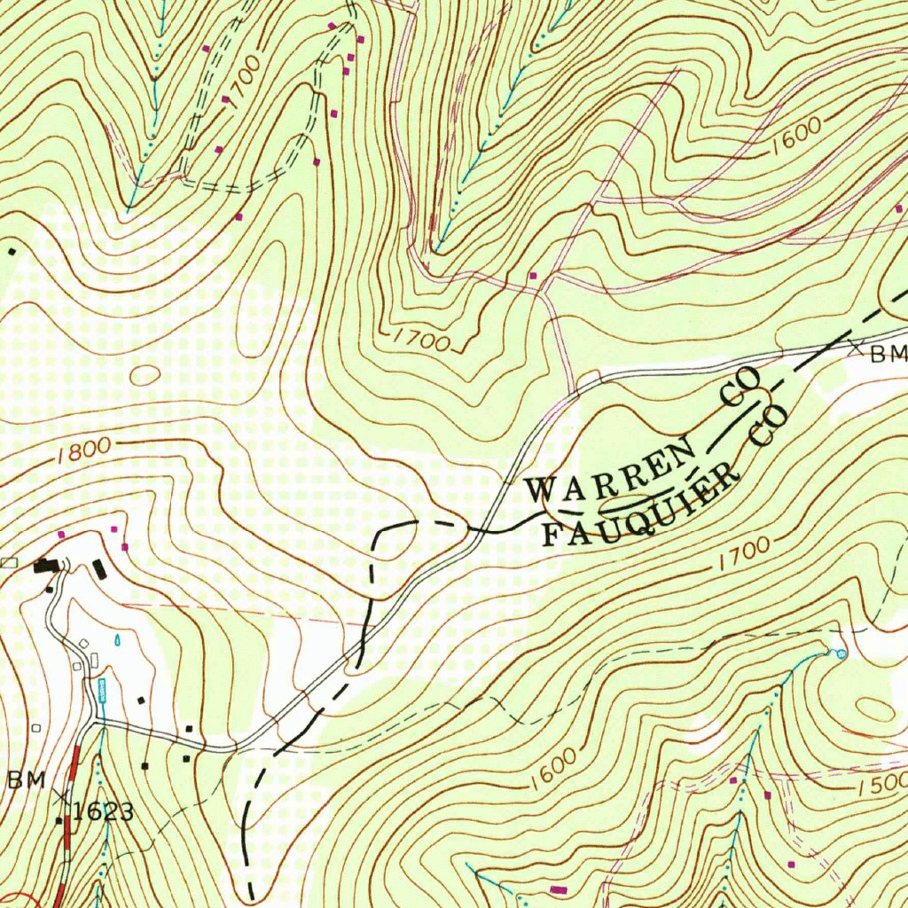 Linden, VA (1986, 24000-Scale) Map by United States Geological Survey ...