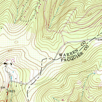 United States Geological Survey Linden, VA (1986, 24000-Scale) digital map