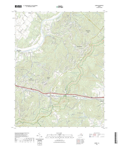 United States Geological Survey Linden, VA (2023, 24000-Scale) digital map