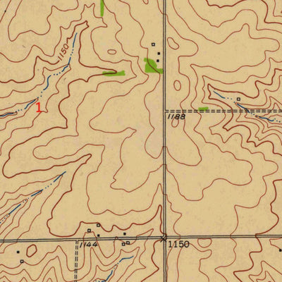 United States Geological Survey Linden, WI (1952, 24000-Scale) digital map