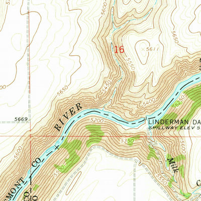 United States Geological Survey Linderman Dam, ID (1965, 24000-Scale) digital map