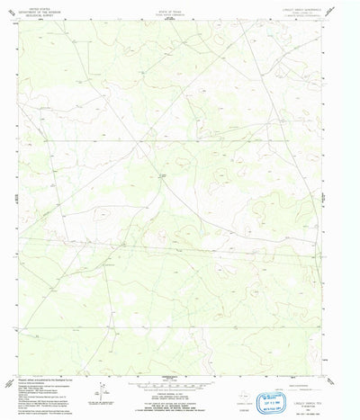 United States Geological Survey Lindley Ranch, TX (1961, 24000-Scale) digital map