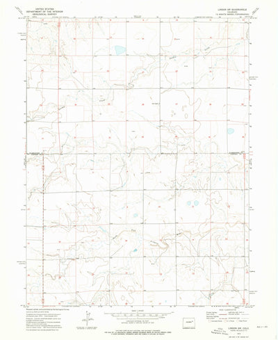 United States Geological Survey Lindon SW, CO (1973, 24000-Scale) digital map