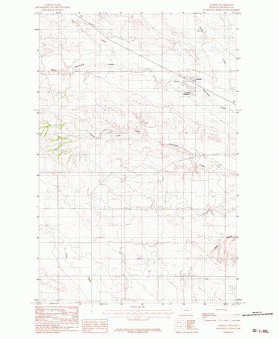 United States Geological Survey Lindsay, MT (1983, 24000-Scale) digital map