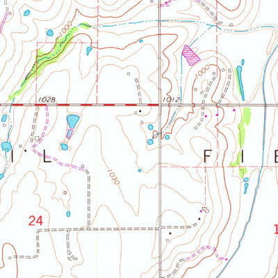 United States Geological Survey Lindsay, OK (1966, 24000-Scale) digital map