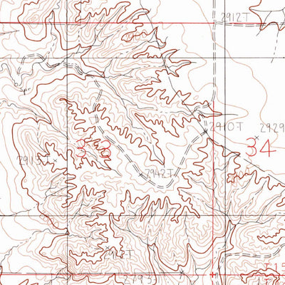 United States Geological Survey Lindsay SW, MT (1983, 24000-Scale) digital map