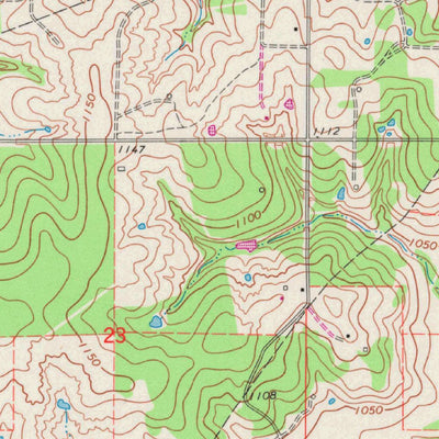 United States Geological Survey Lindsay SW, OK (1966, 24000-Scale) digital map