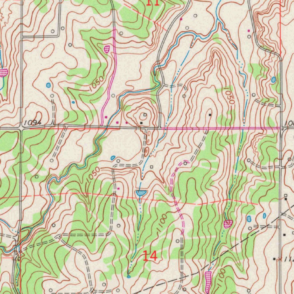 Lindsay SW, OK (1966, 24000Scale) Map by United States Geological