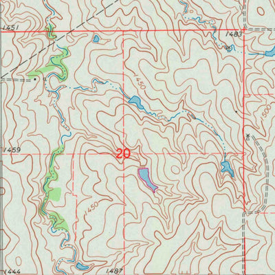 United States Geological Survey Lindsborg SE, KS (1965, 24000-Scale) digital map