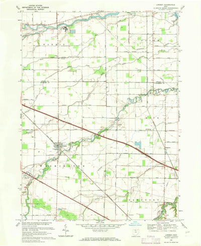 United States Geological Survey Lindsey, OH (1969, 24000-Scale) digital map