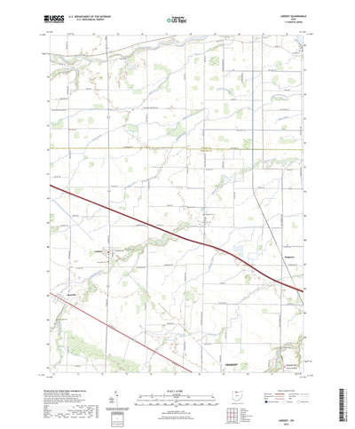 United States Geological Survey Lindsey, OH (2023, 24000-Scale) digital map