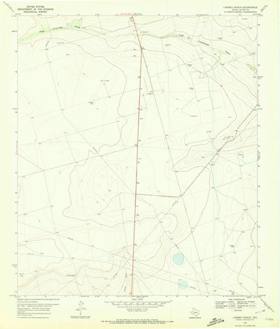 United States Geological Survey Lindsey Ranch, TX (1970, 24000-Scale) digital map