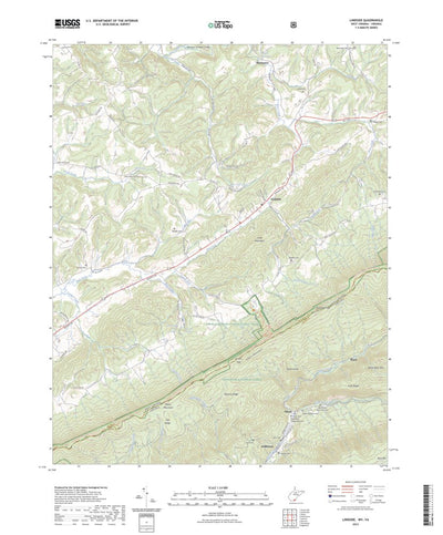 United States Geological Survey Lindside, WV (2023, 24000-Scale) digital map