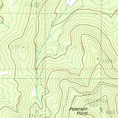 United States Geological Survey Lindstrom Peak, ID (1985, 24000-Scale) digital map