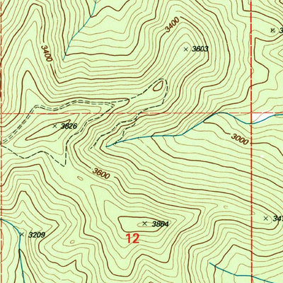 United States Geological Survey Lindstrom Peak, ID (1995, 24000-Scale) digital map