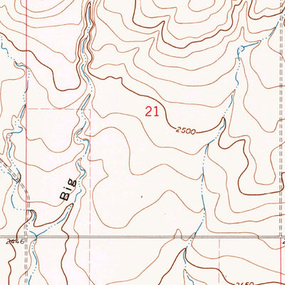 United States Geological Survey Line Coulee, MT (1973, 24000-Scale) digital map