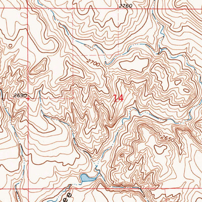 United States Geological Survey Line Coulee, MT (1973, 24000-Scale) digital map