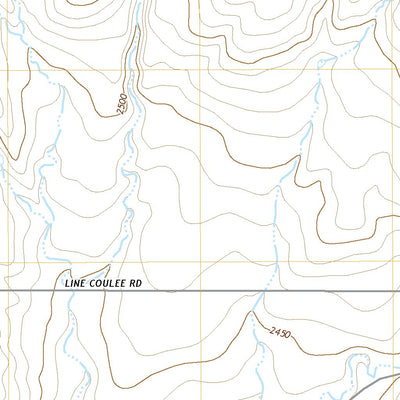 United States Geological Survey Line Coulee, MT (2020, 24000-Scale) digital map