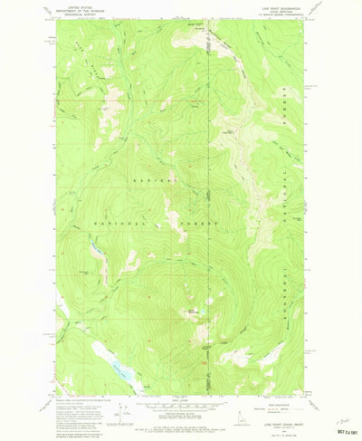United States Geological Survey Line Point, ID-MT (1965, 24000-Scale) digital map