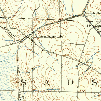 United States Geological Survey Linesville, PA (1906, 62500-Scale) digital map