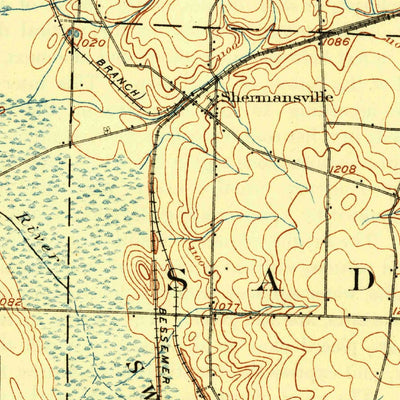 United States Geological Survey Linesville, PA (1908, 62500-Scale) digital map