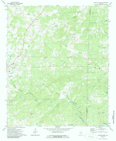 United States Geological Survey Lineville East, AL (1970, 24000-Scale) digital map