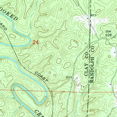 United States Geological Survey Lineville East, AL (1970, 24000-Scale) digital map